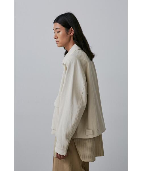 YLEVE(イレーヴ)の「YLEVE / COTTON LINEN TWILL BZ(ブルゾン・メンズ・ベージュ/グレー・5/3/4)」の6枚目の写真