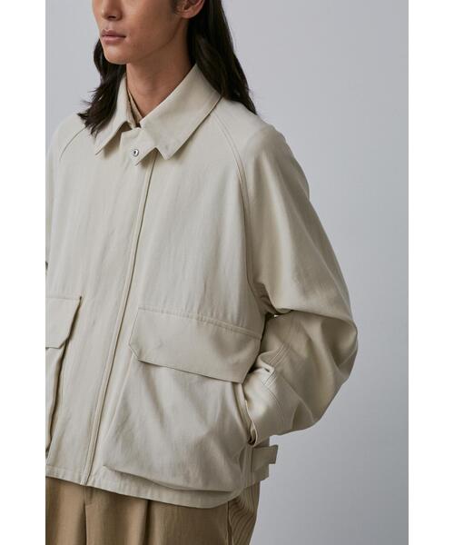 YLEVE(イレーヴ)の「YLEVE / COTTON LINEN TWILL BZ(ブルゾン・メンズ・ベージュ/グレー・5/3/4)」の7枚目の写真