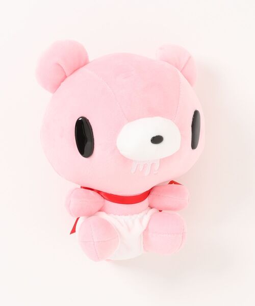 グルーミー いたずらぐまのグル〜ミ〜 ジップパーカー メンズ L ピンク