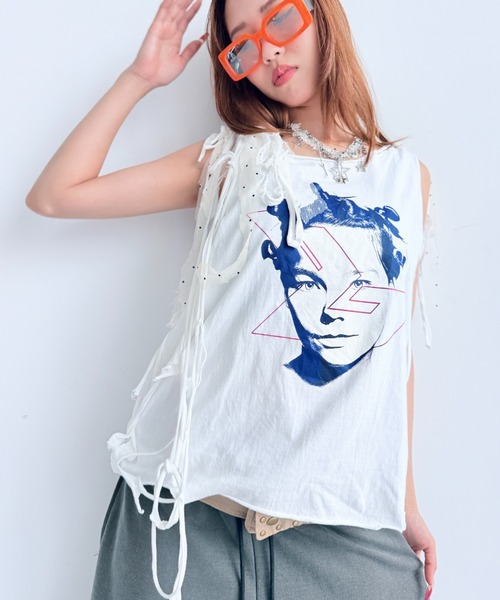 Y2K SYNAPSE FACTORY(ワイツーケー シナプスファクトリー)の「【SYNOVA】wellリメイクトップス(Tシャツ/カットソー・レディース・その他1/その他2/その他3・FREE)」の2枚目の写真