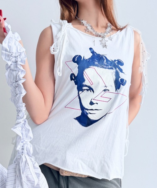 Y2K SYNAPSE FACTORY(ワイツーケー シナプスファクトリー)の「【SYNOVA】wellリメイクトップス(Tシャツ/カットソー・レディース・その他1/その他2/その他3・FREE)」の6枚目の写真