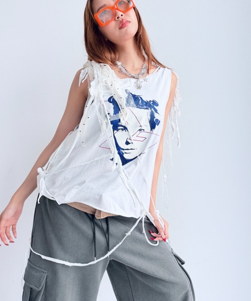 Y2K SYNAPSE FACTORY(ワイツーケー シナプスファクトリー)の「【SYNOVA】wellリメイクトップス(Tシャツ/カットソー・レディース・その他1/その他2/その他3・FREE)」の10枚目の写真