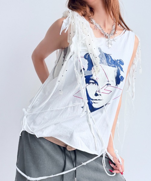 Y2K SYNAPSE FACTORY(ワイツーケー シナプスファクトリー)の「【SYNOVA】wellリメイクトップス(Tシャツ/カットソー・レディース・その他1/その他2/その他3・FREE)」の11枚目の写真