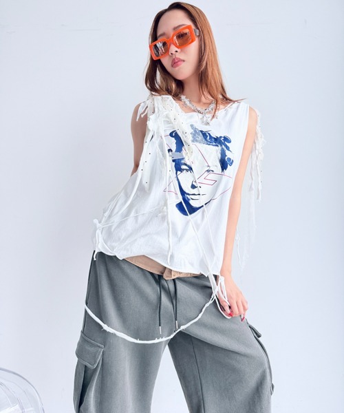 Y2K SYNAPSE FACTORY(ワイツーケー シナプスファクトリー)の「【SYNOVA】wellリメイクトップス(Tシャツ/カットソー・レディース・その他1/その他2/その他3・FREE)」の12枚目の写真