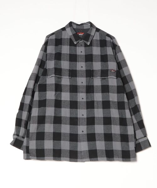 NANGA（ナンガ）の「BUFFALO CHECK W PK SHIRT/バッファローチェック Wポケットシャツ（シャツ/ブラウス・メンズ・レッド/ブラック/グリーン・S/M/L/XL）」の2枚目の写真