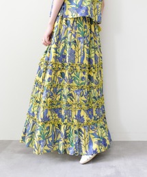 DOLLUPOOPS | Lily Print Tiered Skirt(リリープリントティアードスカート)(スカート)