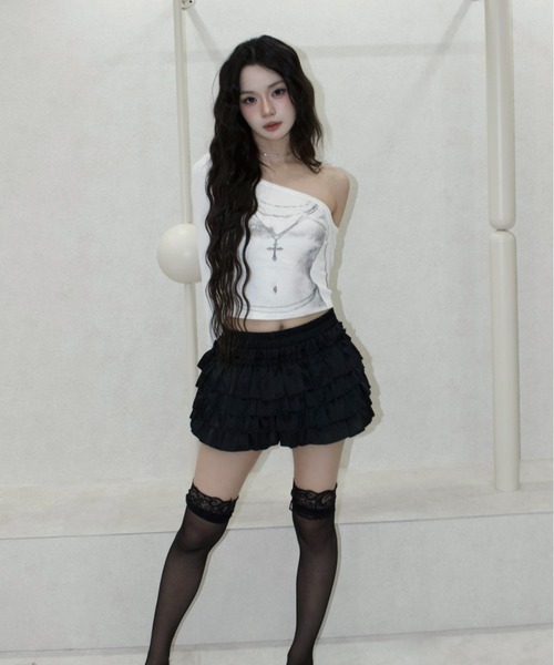 REINE NOIRE(レーヌノワール)の「lure fit tops. / ルアー フィット トップス(Tシャツ/カットソー・レディース・ホワイト・FREE)」の8枚目の写真