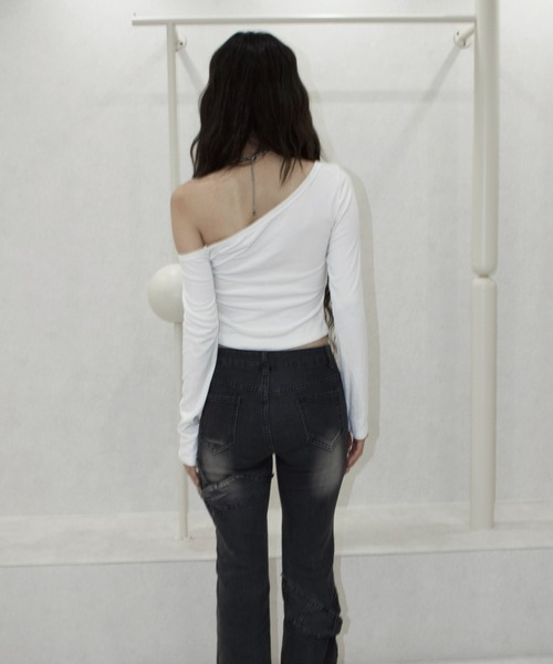 REINE NOIRE(レーヌノワール)の「lure fit tops. / ルアー フィット トップス(Tシャツ/カットソー・レディース・ホワイト・FREE)」の13枚目の写真