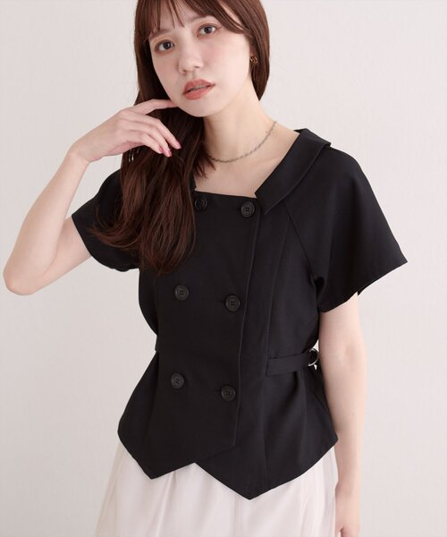 natural couture(ナチュラルクチュール)の「トレンチ風ベスト(ベスト・レディース・ブラウン/ブラック/ライトベージュ/チャコールグレー・FREE)」の14枚目の写真