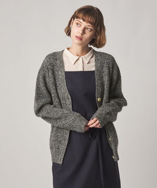 Steven Alan(スティーブンアラン)の「<Steven Alan>ウール ミックス ニット カーディガン(カーディガン/ボレロ・レディース・ネイビー/ブラウン・FREE)」の2枚目の写真