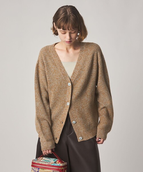 Steven Alan(スティーブンアラン)の「<Steven Alan>ウール ミックス ニット カーディガン(カーディガン/ボレロ・レディース・ネイビー/ブラウン・FREE)」の3枚目の写真
