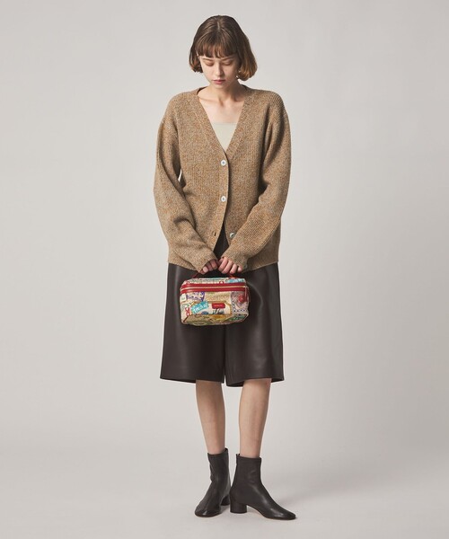 Steven Alan(スティーブンアラン)の「<Steven Alan>ウール ミックス ニット カーディガン(カーディガン/ボレロ・レディース・ネイビー/ブラウン・FREE)」の4枚目の写真