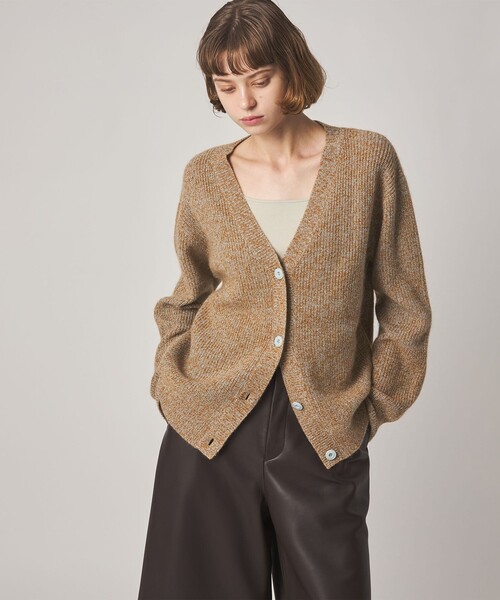 Steven Alan(スティーブンアラン)の「<Steven Alan>ウール ミックス ニット カーディガン(カーディガン/ボレロ・レディース・ネイビー/ブラウン・FREE)」の6枚目の写真