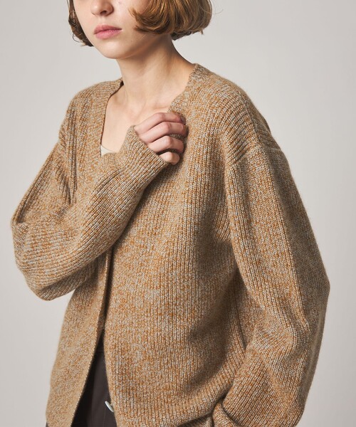 Steven Alan(スティーブンアラン)の「<Steven Alan>ウール ミックス ニット カーディガン(カーディガン/ボレロ・レディース・ネイビー/ブラウン・FREE)」の7枚目の写真