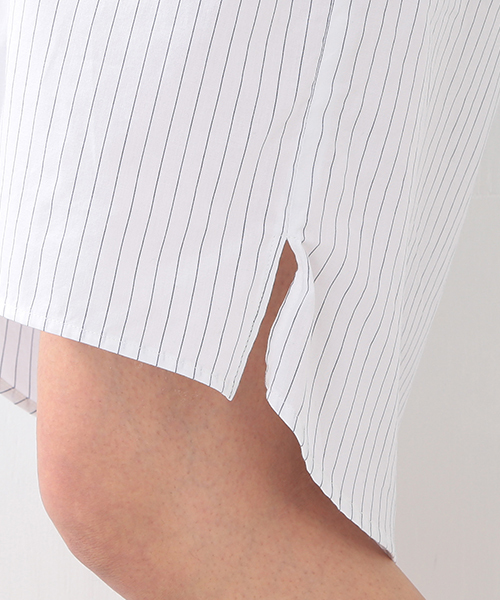 BEAMS LIGHTS Women's（ビームスライツ ウィメンズ）の「BEAMS LIGHTS / フェザーコットン ハーフスリーブ ワンピース（ワンピース・レディース・オリーブ/その他1・38/36）」の11枚目の写真