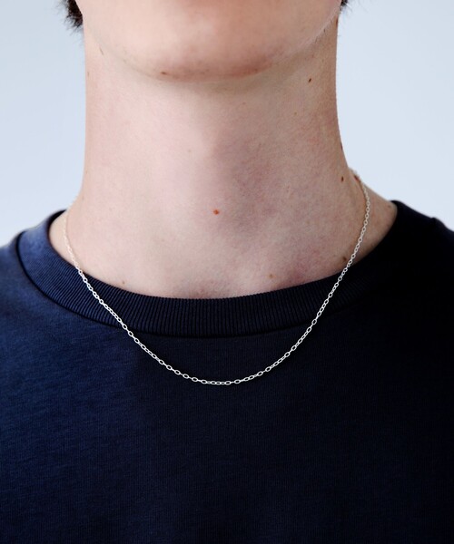 City Ambient Products(シティアンビエントプロダクツ)の「City Ambient Products: SILVER925 GROOVE OVAL CHAIN NECKLACE(ネックレス・メンズ・シルバー・ONE SIZE)」の1枚目の写真