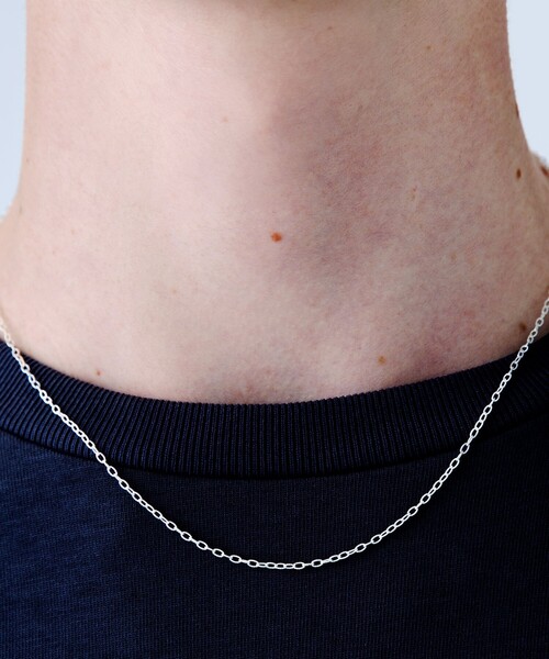 City Ambient Products(シティアンビエントプロダクツ)の「City Ambient Products: SILVER925 GROOVE OVAL CHAIN NECKLACE(ネックレス・メンズ・シルバー・ONE SIZE)」の2枚目の写真