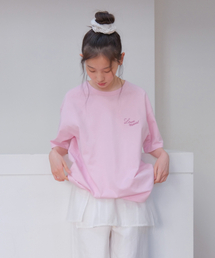 Lettering T shirt (PINK)