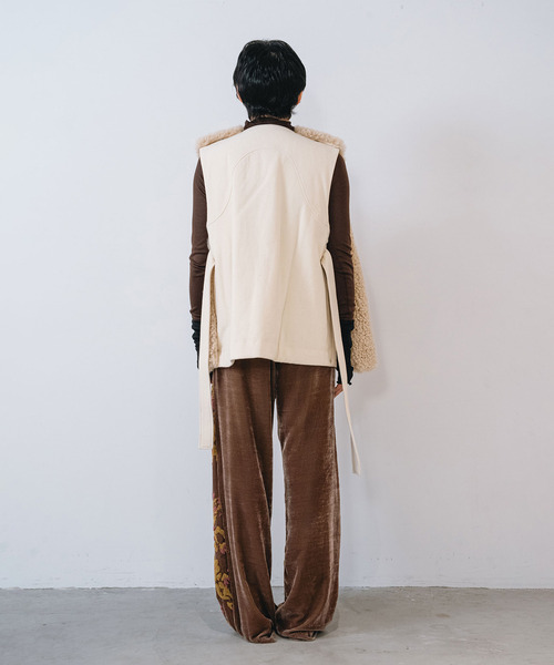muller of yoshiokubo(ミュラーオブヨシオクボ)の「muller of yoshiokubo ミュラーオブヨシオクボ / DIMENSIONAL EMBROIDERY PANTS ディメンショナルエンブロイダリーパンツ / MLF26416(その他パンツ・レディース・ブルー/ブラウン・38)」の5枚目の写真