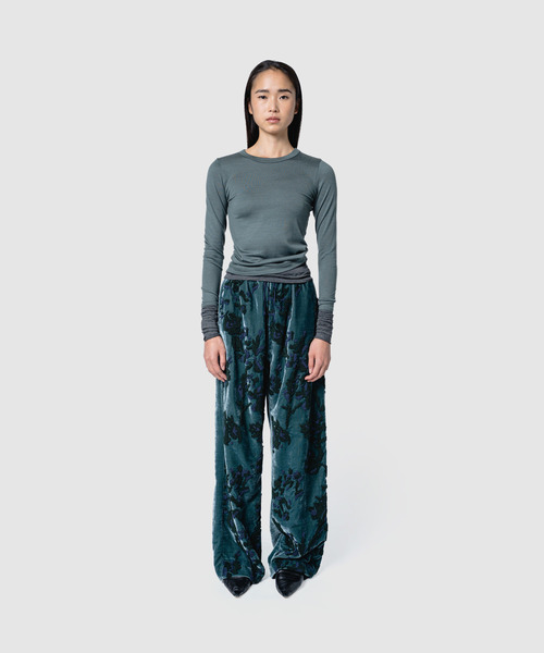 muller of yoshiokubo(ミュラーオブヨシオクボ)の「muller of yoshiokubo ミュラーオブヨシオクボ / DIMENSIONAL EMBROIDERY PANTS ディメンショナルエンブロイダリーパンツ / MLF26416(その他パンツ・レディース・ブルー/ブラウン・38)」の16枚目の写真