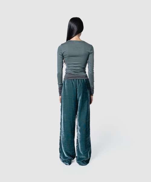 muller of yoshiokubo(ミュラーオブヨシオクボ)の「muller of yoshiokubo ミュラーオブヨシオクボ / DIMENSIONAL EMBROIDERY PANTS ディメンショナルエンブロイダリーパンツ / MLF26416(その他パンツ・レディース・ブルー/ブラウン・38)」の18枚目の写真