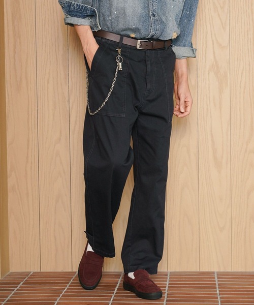 BAYFLOW（ベイフロー）の「フェードベイカーパンツ（その他パンツ・メンズ・オフホワイト/ブラック/ブラウン/カーキ・LARGE/MEDIUM）」の2枚目の写真