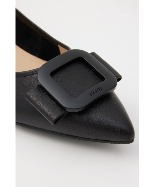 STACCATO(スタッカート)の「ミルーレフラットシューズ(パンプス・レディース・グレイッシュベージュ/ブラック・24.5cm/24cm/23.5cm/23cm/22.5cm)」の8枚目の写真