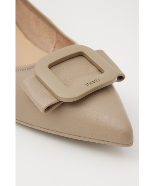 STACCATO(スタッカート)の「ミルーレフラットシューズ(パンプス・レディース・グレイッシュベージュ/ブラック・24.5cm/24cm/23.5cm/23cm/22.5cm)」の16枚目の写真