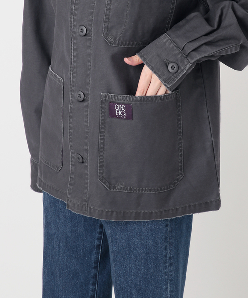 GUNG HO（ガンホー）の「ウォッシャブル / GUNG HO / ガン ホー BACK SATIN FATIGUE JACKET（その他アウター・レディース・カーキ/ネイビー・MEDIUM/LARGE）」の11枚目の写真