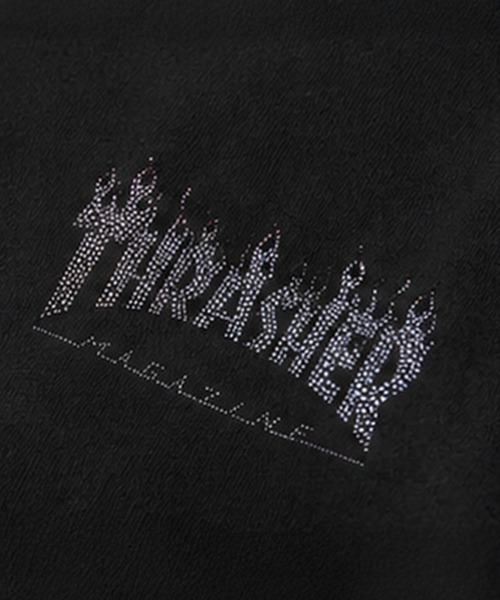 THRASHER（スラッシャー）の「Thrasher/スラッシャー/【LHP別注】RHINESTONE HOODIE/ラインストーンフーディー（パーカー・メンズ・グレー/ブラック・L/M/S）」の4枚目の写真