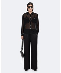 LYCIA CREPE WIDE-LEG TROUSERS | LYCIA クレープ ワイドレッグ トラウザー