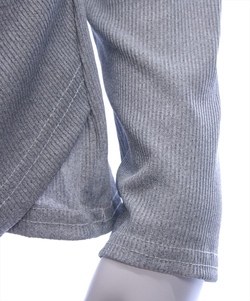 STAY MOTION（ステイモーション）の「【WEB限定】アシメトリーレイヤード風カットソー［骨格ナチュラル／大人カジュアル／モード］（Tシャツ/カットソー・レディース・ライトベージュ/ブラック/グレー・F）」の6枚目の写真