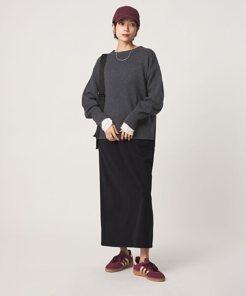 green label relaxing（グリーンレーベルリラクシング）の「［size SHORTあり］SERENITY クルーネック プルオーバー ニット（ニット/セーター・レディース・ナチュラル/ピンク/ブラック/ダークブラウン/コバルトブルー/ダークグレー/モカ・FREE/SHORT）」の10枚目の写真