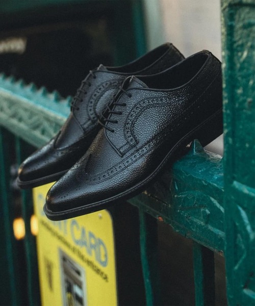 The Kenford Fineshoes(ケンフォードファインシューズ)の「The Kenford Fineshoes CLASSIC WING TIP/SCOTCH GRAIN(ドレスシューズ・メンズ・ブラック・27cm/26.5cm/26cm/25.5cm/25cm)」の1枚目の写真