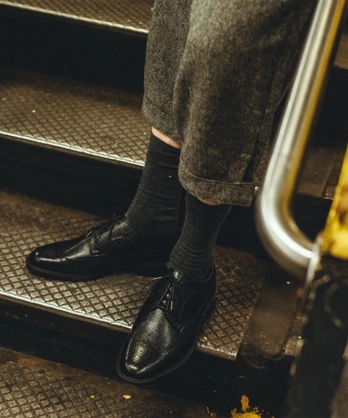 The Kenford Fineshoes(ケンフォードファインシューズ)の「The Kenford Fineshoes CLASSIC WING TIP/SCOTCH GRAIN(ドレスシューズ・メンズ・ブラック・27cm/26.5cm/26cm/25.5cm/25cm)」の7枚目の写真