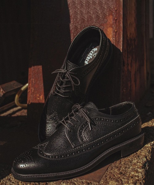 The Kenford Fineshoes(ケンフォードファインシューズ)の「The Kenford Fineshoes CLASSIC WING TIP/SCOTCH GRAIN(ドレスシューズ・メンズ・ブラック・27cm/26.5cm/26cm/25.5cm/25cm)」の2枚目の写真