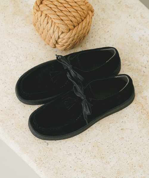 BAYFLOW(ベイフロー)の「タッセル付きモカシン(モカシン/デッキシューズ・メンズ・ブラウン/ベージュ/ブラック・SMALL/MEDIUM)」の2枚目の写真