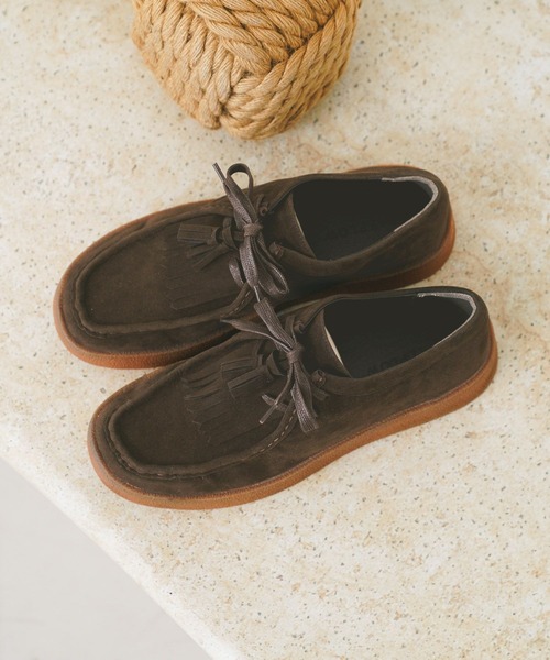 BAYFLOW(ベイフロー)の「タッセル付きモカシン(モカシン/デッキシューズ・メンズ・ブラウン/ベージュ/ブラック・SMALL/MEDIUM)」の10枚目の写真