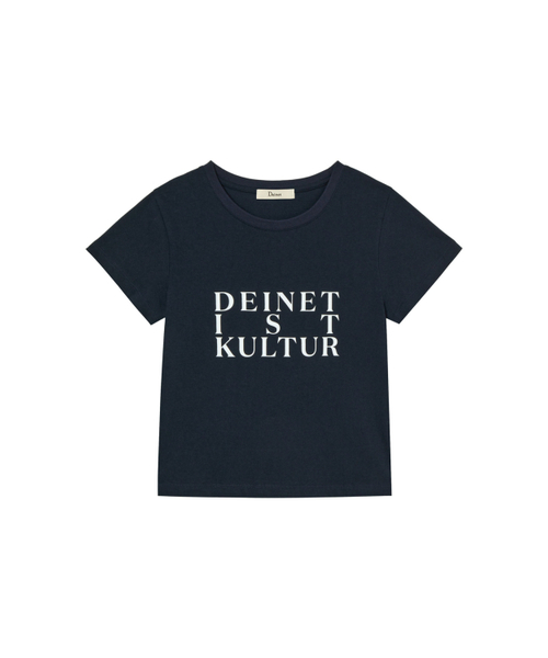 DEINET(ダイニット)の「BI GRAPHIC SLIMSIZED T-SHIRT IN NAVY(Tシャツ/カットソー・レディース・その他・FREE)」の1枚目の写真