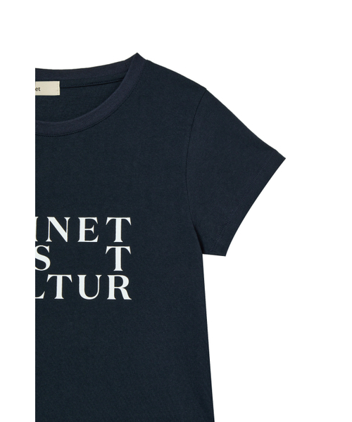 DEINET(ダイニット)の「BI GRAPHIC SLIMSIZED T-SHIRT IN NAVY(Tシャツ/カットソー・レディース・その他・FREE)」の5枚目の写真