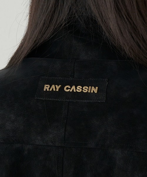 RAY CASSIN(レイカズン)の「スタンドライダースブルゾン(ブルゾン・レディース・ブラック系その他2/ブラウン系その他2・FREE)」の18枚目の写真