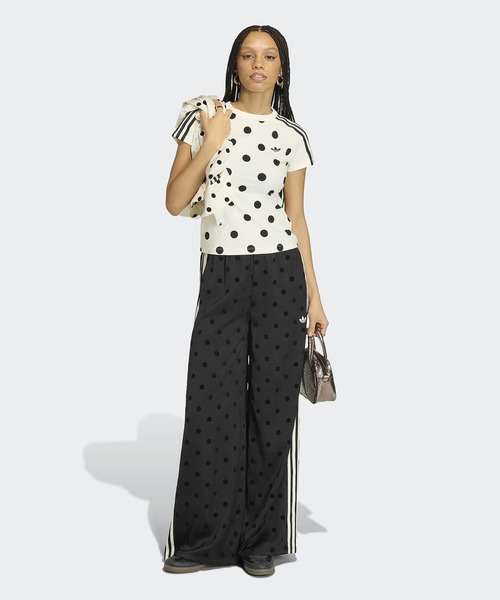  オリジナルス サテン 水玉模様 サテン 水玉模様 ワイドレッグパンツ / ドット アディダスオリジナルス