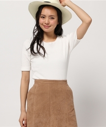 NATURAL BEAUTY BASIC | コットンリブニット(ニット/セーター)