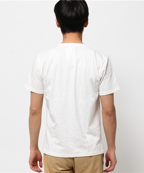 WEGO(ウィゴー)の「WEGO/ウォーターロゴTシャツ(Tシャツ/カットソー・メンズ・ブラック/ホワイト・LARGE/MEDIUM)」の4枚目の写真