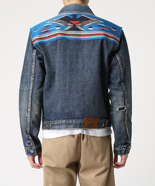 POLO RALPH LAUREN（ポロ ラルフ ローレン）の「デニム トラッカー ジャケット（デニムジャケット・メンズ・ブルー系9・X-SMALL/MEDIUM/SMALL/LARGE）」の4枚目の写真