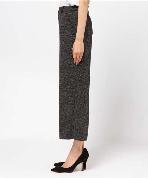 22 OCTOBRE（ヴァンドゥ－オクトーブル）の「プリントクロップドワイドパンツ（その他パンツ・レディース・ブラック/ベージュ・36/38/40）」の4枚目の写真