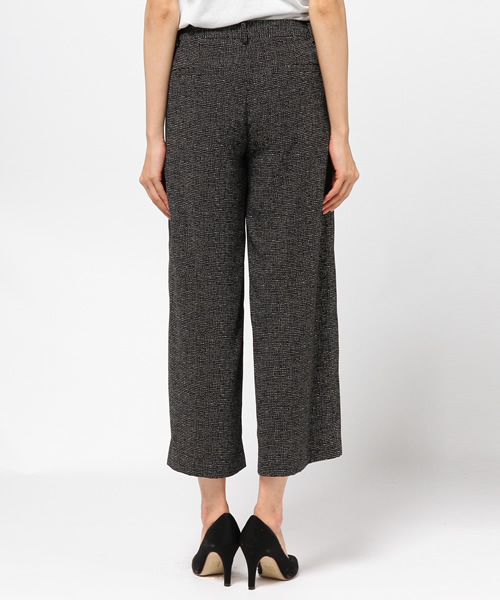 22 OCTOBRE（ヴァンドゥ－オクトーブル）の「プリントクロップドワイドパンツ（その他パンツ・レディース・ブラック/ベージュ・36/38/40）」の5枚目の写真