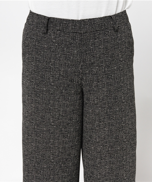 22 OCTOBRE（ヴァンドゥ－オクトーブル）の「プリントクロップドワイドパンツ（その他パンツ・レディース・ブラック/ベージュ・36/38/40）」の6枚目の写真