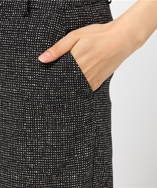 22 OCTOBRE（ヴァンドゥ－オクトーブル）の「プリントクロップドワイドパンツ（その他パンツ・レディース・ブラック/ベージュ・36/38/40）」の8枚目の写真