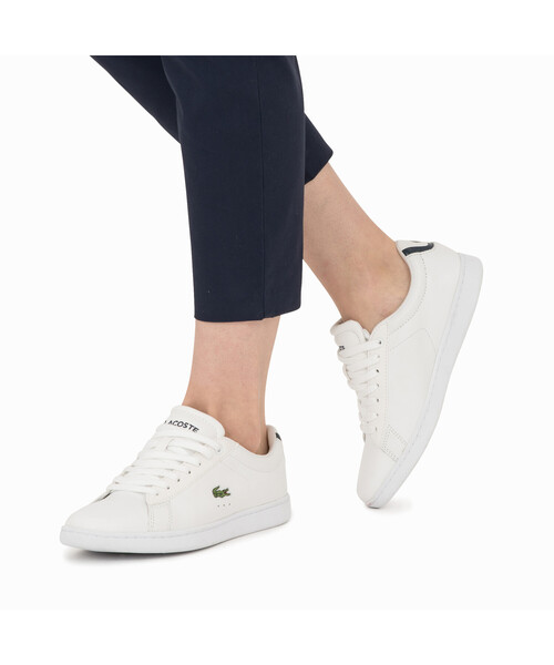 LACOSTE(ラコステ)の「CARNABY BL 1(スニーカー・レディース・ホワイト/ネイビー・23cm/23.5cm/24.5cm/22.5cm/24cm/25.5cm)」の7枚目の写真